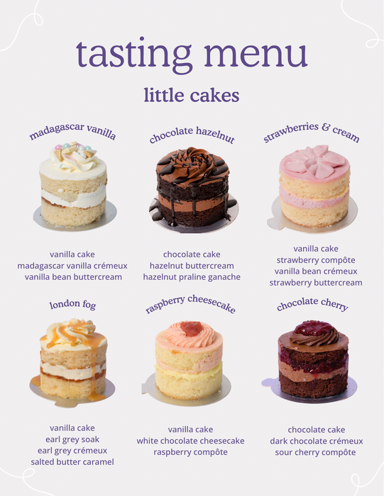 6-Pack Cake Tasting Set
