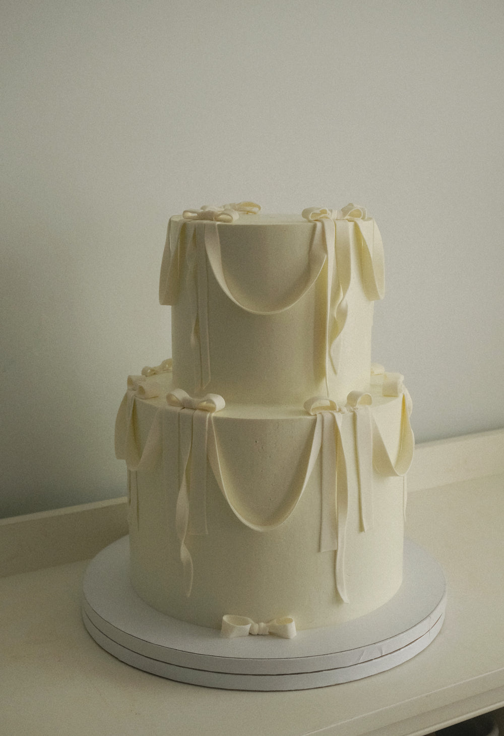 Draped Silk Bows
